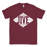 Burgundy jive records Classic Tee - linhVisuals