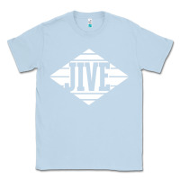 Dusty Blue jive records Classic Tee - linhVisuals