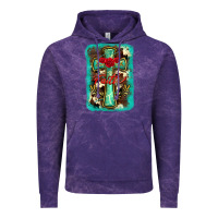Cloud Purple cross faith background Vintage Hoodie - BarkalooDesign