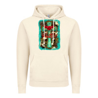 Vintage Artic cross faith background Vintage Hoodie - BarkalooDesign