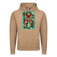 Vintage Coffee cross faith background Vintage Hoodie - BarkalooDesign