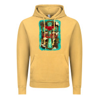 Vintage Mustard cross faith background Vintage Hoodie - BarkalooDesign