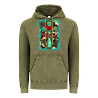 Vintage Olive cross faith background Vintage Hoodie - BarkalooDesign