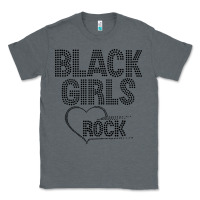Charcoal Heather black girls rock Classic Tee - linhVisuals
