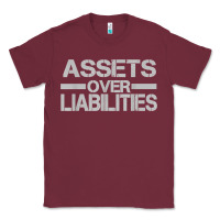 Burgundy assets over liabilities mens t shirt Classic Tee - linhVisuals