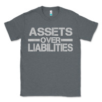 Charcoal Heather assets over liabilities mens t shirt Classic Tee - linhVisuals