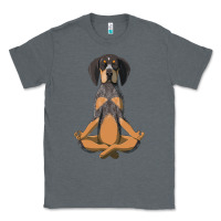 Charcoal Heather yoga fitness bluetick coonhound dog 363 bodybuilding Classic Tee - linhVisuals