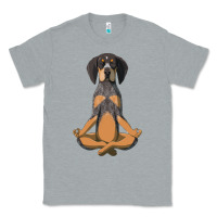 Heather Grey yoga fitness bluetick coonhound dog 363 bodybuilding Classic Tee - linhVisuals