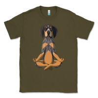Army Green yoga fitness bluetick coonhound dog 363 bodybuilding Classic Tee - linhVisuals