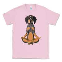 Bubblegum Pink yoga fitness bluetick coonhound dog 363 bodybuilding Classic Tee - linhVisuals