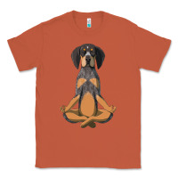 Copper yoga fitness bluetick coonhound dog 363 bodybuilding Classic Tee - linhVisuals