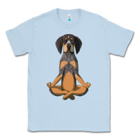 Dusty Blue yoga fitness bluetick coonhound dog 363 bodybuilding Classic Tee - linhVisuals