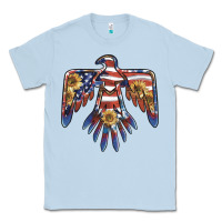 Dusty Blue thunderbird usa Classic Tee - BarkalooDesign