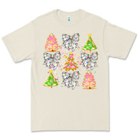Bone Christmas Trees And Bow Premium Tee - CowhideDigitalArt