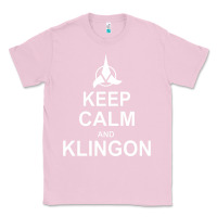 Bubblegum Pink keep calm and klingon Classic Tee - linhVisuals