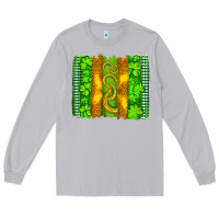 Moon Dust saint patricks horseshoe shamrock leopard glitter brushstroke Long Sleeve Tee - Artiststas