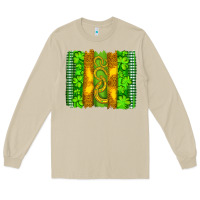 Mushroom saint patricks horseshoe shamrock leopard glitter brushstroke Long Sleeve Tee - Artiststas