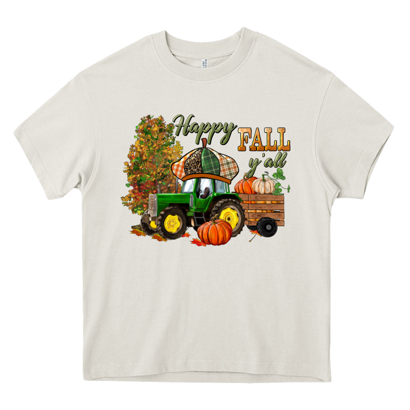 Happy Fall Y'all Heavy Core Tee by BundleAndBundleShop | Teevron