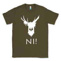 Army Green knights who say ni Classic Tee - linhVisuals