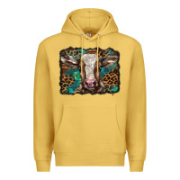 Antique Gold Christmas background baby calf Premium Hoodie - BarkalooDesign