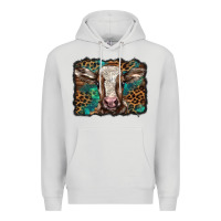 Dove Grey Christmas background baby calf Premium Hoodie - BarkalooDesign
