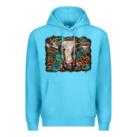 Ocean Blue Christmas background baby calf Premium Hoodie - BarkalooDesign