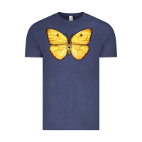 Vintage Denim Cloudless Sulphur Butterfly Vintage Tee - LillyAllenDesigns