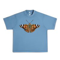 Pebble Blue Painted Lady Urban Heavy Tee - LillyAllenDesigns