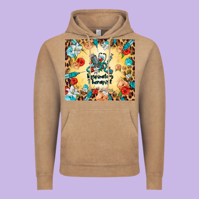 Respiratory Therapist Vintage Hoodie Designed By Barkaloodesign