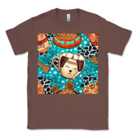 Chestnut dog coffee cups and food container with cowhide seamless pattern bbs Classic Tee - BundleAndBundleShop