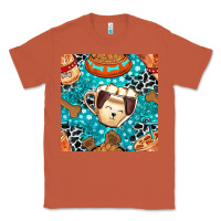 Copper dog coffee cups and food container with cowhide seamless pattern bbs Classic Tee - BundleAndBundleShop