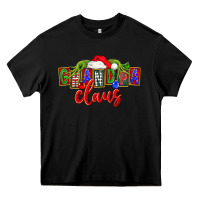 Black Christmas Grandpa Claus Heavy Core Tee - FaDigitalArtStudio