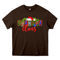 Chocolate Brown Christmas Grandpa Claus Heavy Core Tee - FaDigitalArtStudio