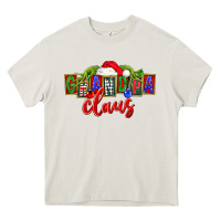 Cream Christmas Grandpa Claus Heavy Core Tee - FaDigitalArtStudio