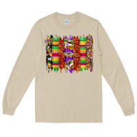 Mushroom mardi gras cake fleur de lis crawfish brushstrokes Long Sleeve Tee - Artiststas