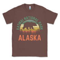 Katmai National Park Alaska Bear Hiking Travel Nature Retro Pullover H Classic Tee | Teevron