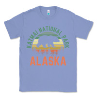 Colony Blue katmai national park alaska bear hiking travel nature retro pullover h Classic Tee - linhVisuals