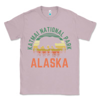 Lilac katmai national park alaska bear hiking travel nature retro pullover h Classic Tee - linhVisuals