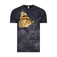 Cloud Black Painted Lady Butterfly Vintage Tee - LillyAllenDesigns