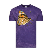 Cloud Purple Painted Lady Butterfly Vintage Tee - LillyAllenDesigns