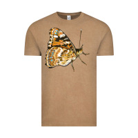 Vintage Coffee Painted Lady Butterfly Vintage Tee - LillyAllenDesigns