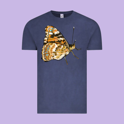 Painted Lady Butterfly Vintage Tee Designed By Lillyallendesigns