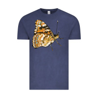 Vintage Denim Painted Lady Butterfly Vintage Tee - LillyAllenDesigns