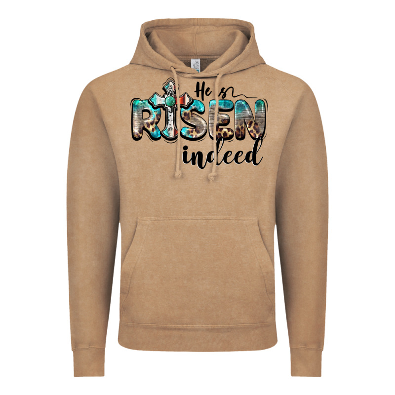 He Is Risen Indeed Vintage Hoodie by BarkalooDesign | Teevron