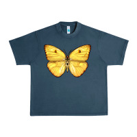 Midnight Navy Cloudless Sulphur Butterfly Urban Heavy Tee - LillyAllenDesigns