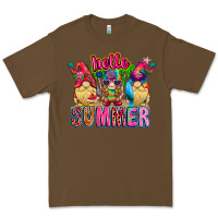 Cacao Hello summer Gnome Premium Tee - CowhideDigitalArt