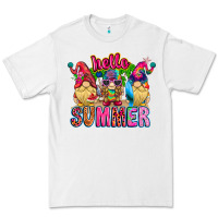 White Hello summer Gnome Premium Tee - CowhideDigitalArt