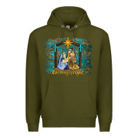 Army Green oh holy night western Premium Hoodie - RanaPortraitStore