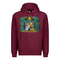 Burgundy oh holy night western Premium Hoodie - RanaPortraitStore