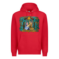 Red oh holy night western Premium Hoodie - RanaPortraitStore